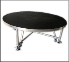 带轮异型圆形舞台